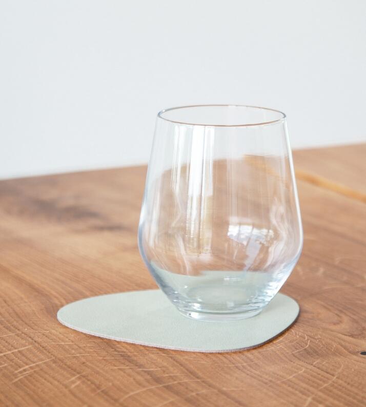 Lind DNA Glasuntersetzer Curve Nupo Olive Green 4er-Set