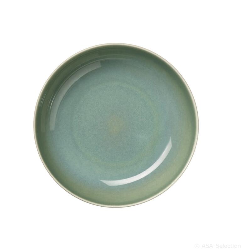 ASA Saisons Pastateller agave grüner Keramikteller rund