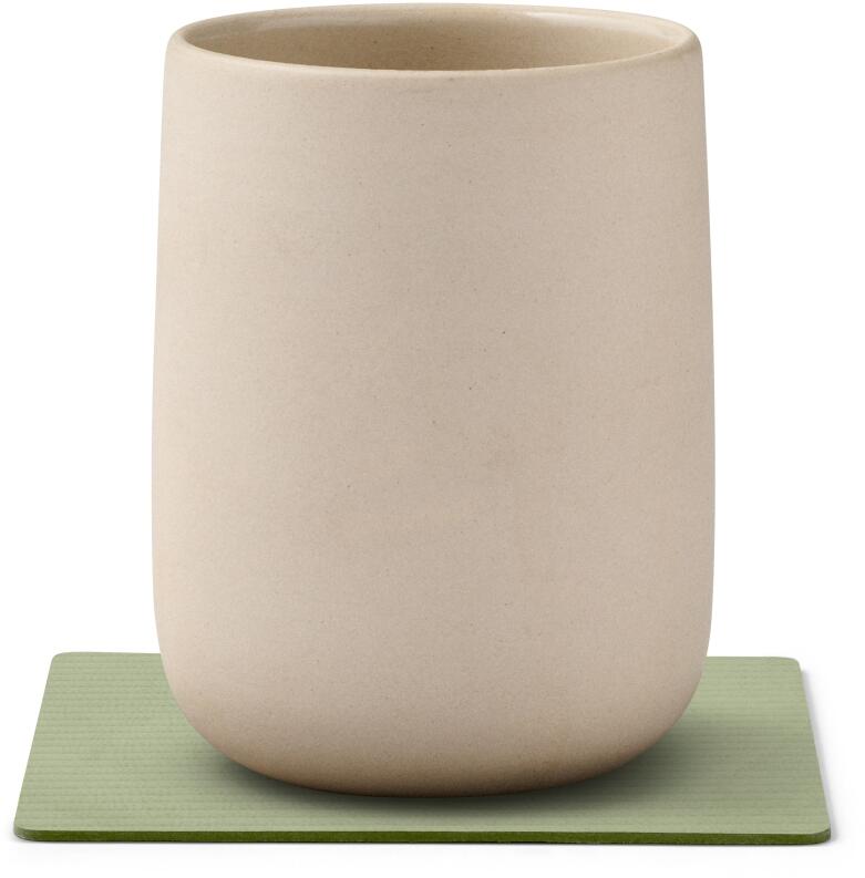 Lind DNA Glasuntersetzer Square Corduroy Olive Green 4er Set