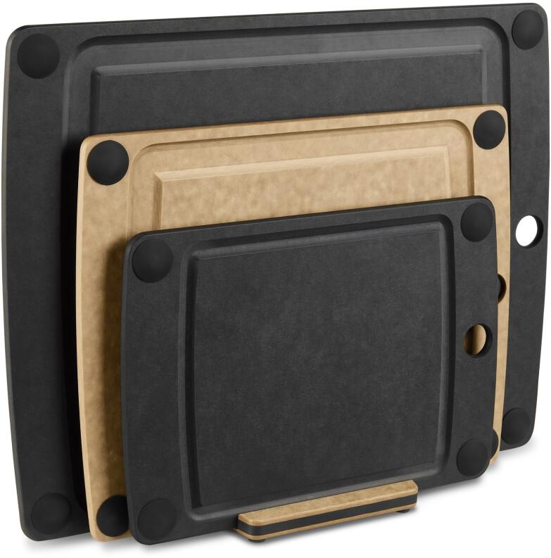 Victorinox Schneidebrett All-in-one Set hellbraun mit Saftrille