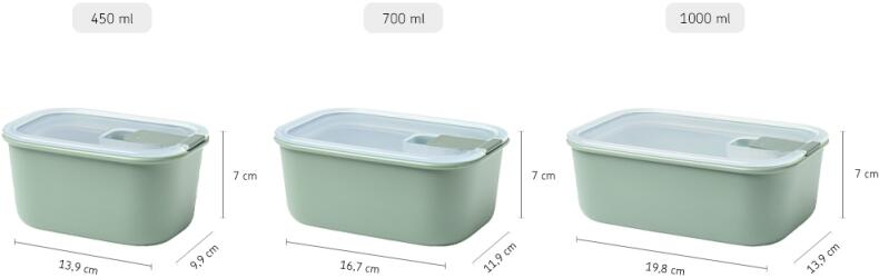 Mepal EASYCLIP Frischhaltedose nordic white 450-1000 ml Set