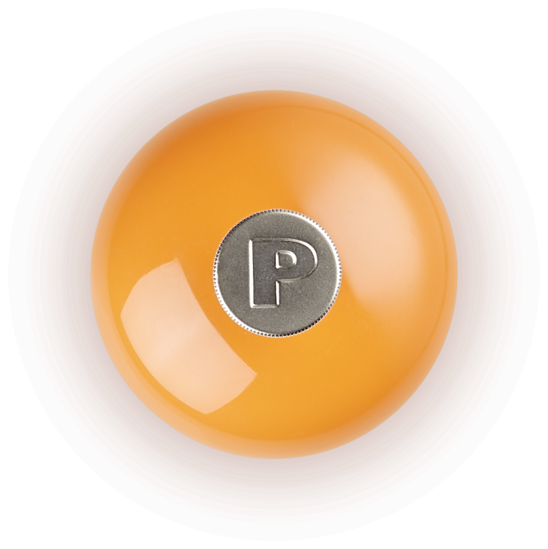 Le Creuset Pfeffermühle ofenrot, Deckel mit P-Prägung