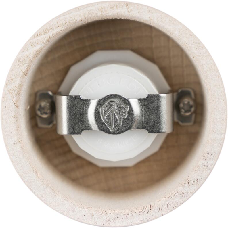 Peugeot Salzmühle Bistro Z blütenrosa Unterseite Mahlwerk Detail