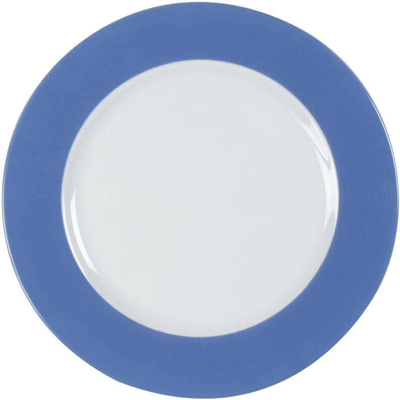 Eschenbach Porzellan Teller flach 20 cm polarblau Rand