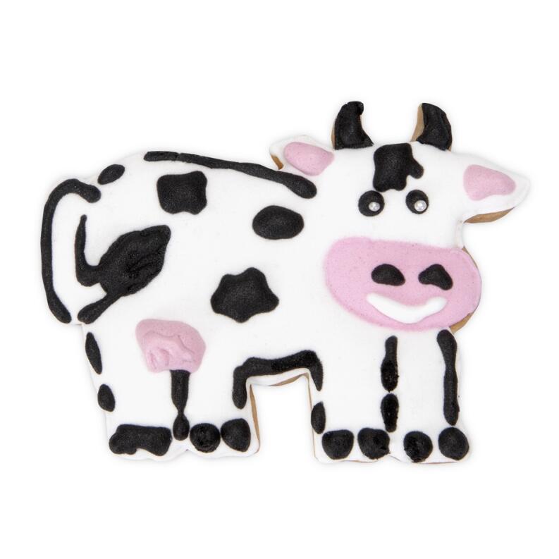 Städter Kunststoff-Ausstecher-Form Kuh 7 cm Lila / Violett