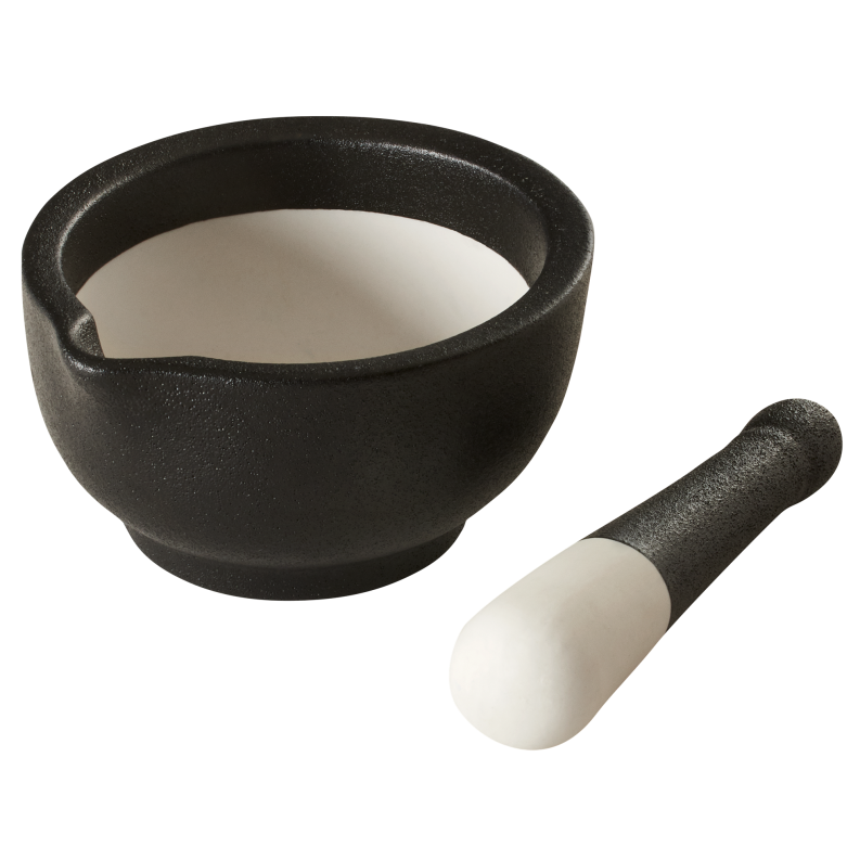 Lurch Mörser & Stößel aus Porzellan, 15 cm