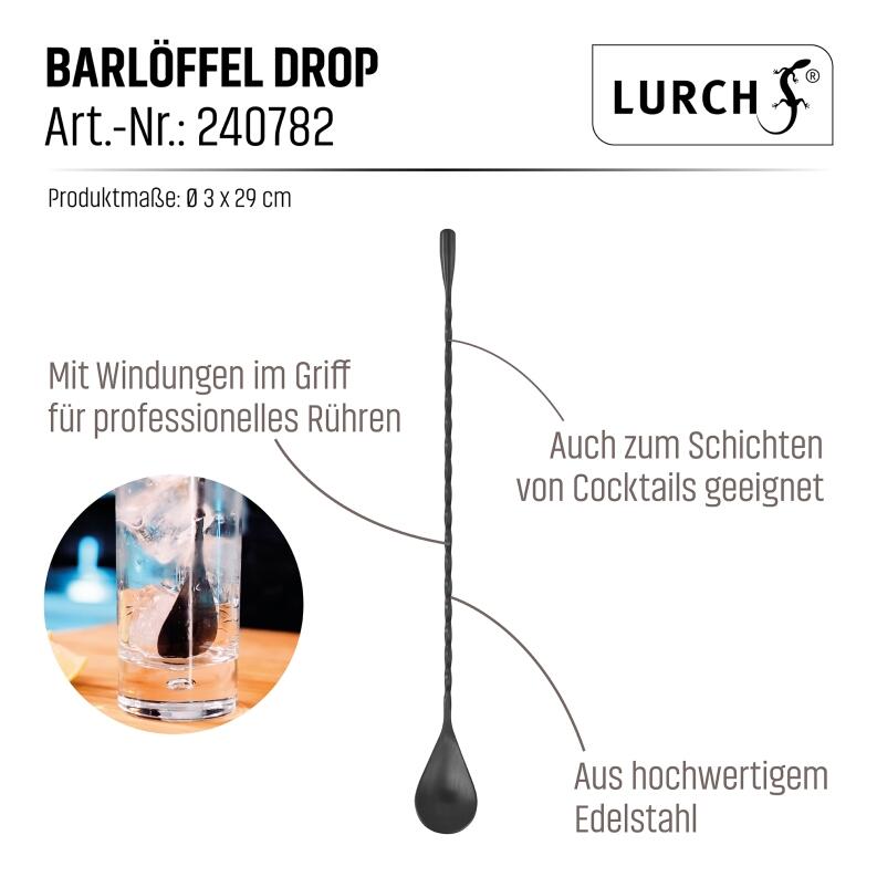 Lurch Barlöffel Drop 29cm smokey grey