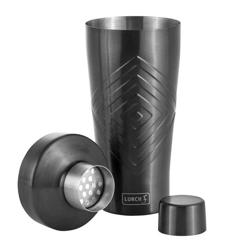 Lurch Cocktail-Shaker 600ml 3teilig smokey grey