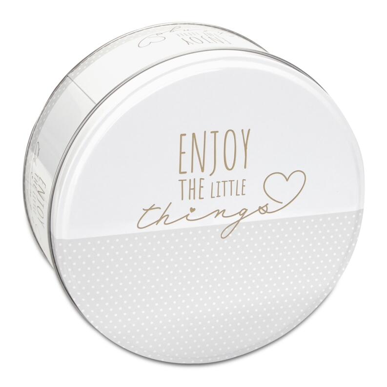 Städter Gebäckdose Enjoy the little things rund Ø 22 cm