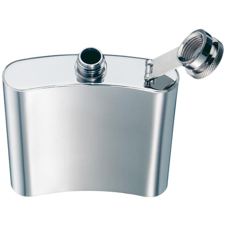 WMF Flachmann Manhattan 20cl Edelstahl mit Schraubverschluss geöffnet