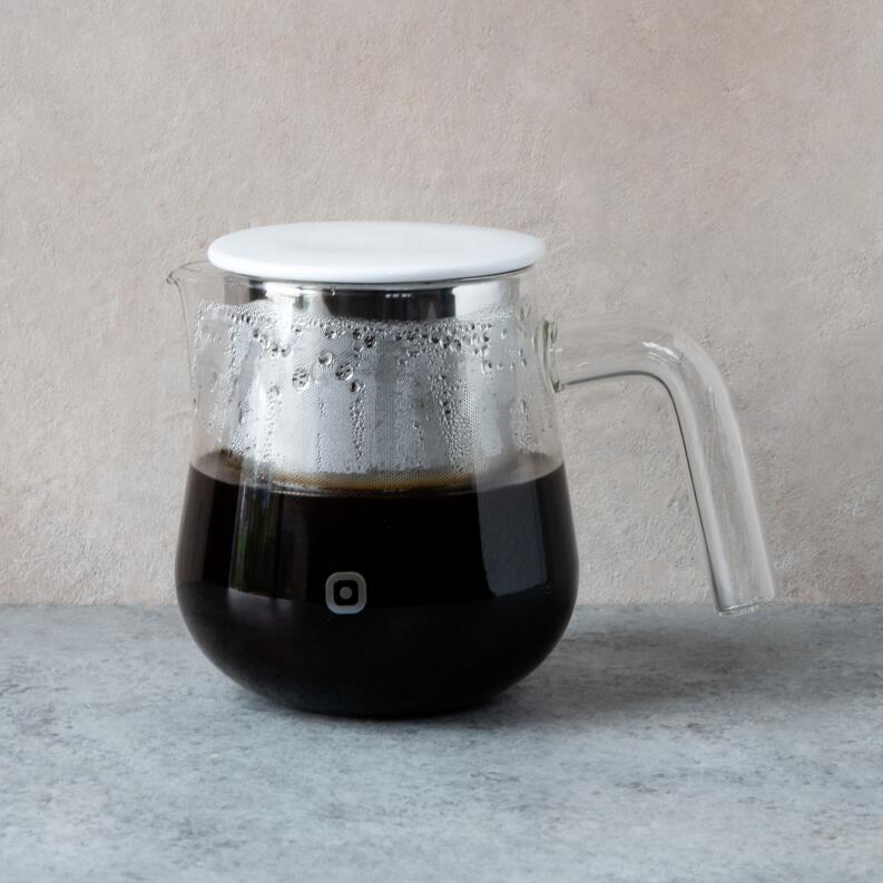 Carl Henkel X-TRACT-BREW ARCA Kaffeekanne Glasgriff mit Deckel