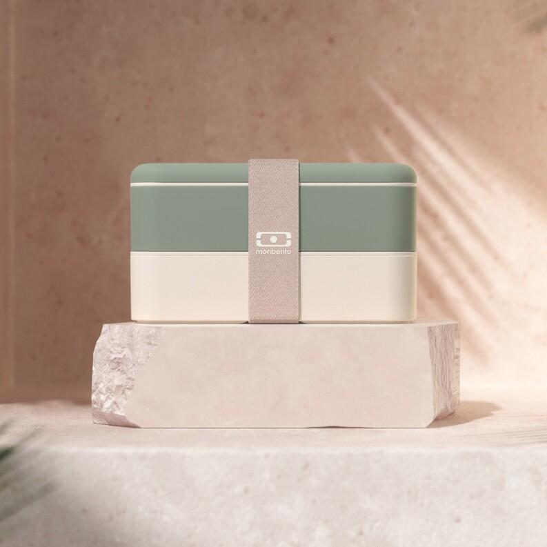 Monbento MB Original Bento-Box grün Natural mit Band
