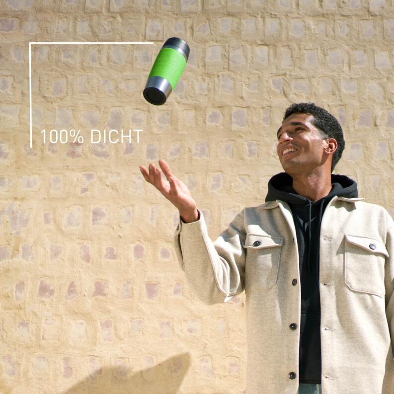 Emsa Isolier-Trinkbecher mit Manschette Travel Mug Classic in petrol