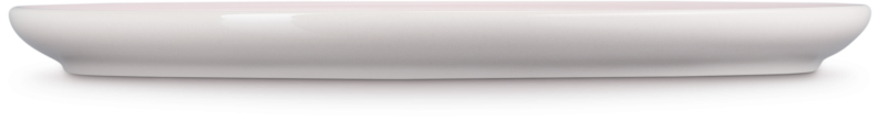 Le Creuset Frühstücksteller Coupe shell pink Keramik Teller seitlich