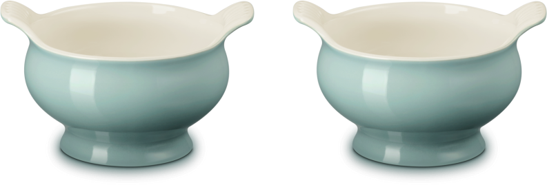 Le Creuset Suppenterrine Tradition im 2er-Set in sea salt