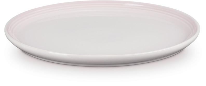 Le Creuset Frühstücksteller Coupe shell pink Keramik Teller rund