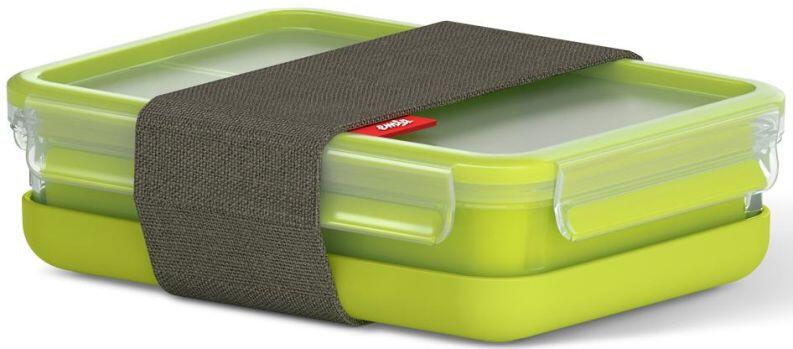Emsa Clip & Go Lunchbox grün mit Gummibandverschluss
