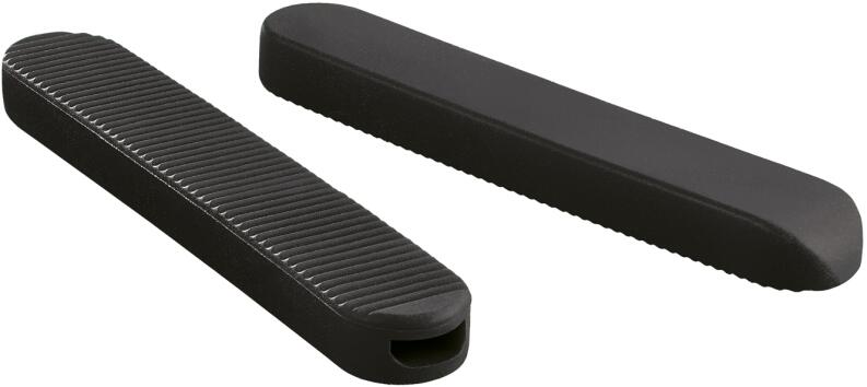 triangle Silikonspitzen für Grill- und Kochpinzette 30 cm gerade, schwarz, 2 Stück