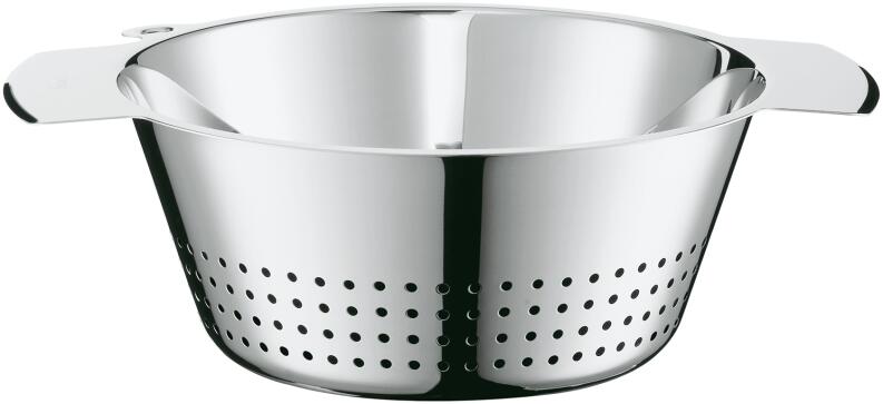 Rösle konischer Seiher Edelstahl mit Griffen Küchenhelfer