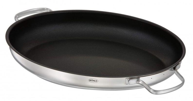 Rösle ELEGANCE Bräter mit Antihaftversiegelung oval Edelstahl