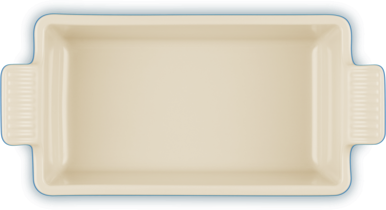 Le Creuset Backform rechteckig in azure