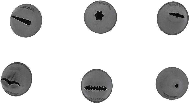 Städter Tülle Dekorations-Set 8-teilig Spritztüllen für Gebäckdeko