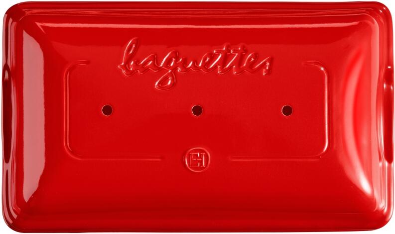 Emile Henry Baguette-Backform granatapfel rot Keramik Backblech