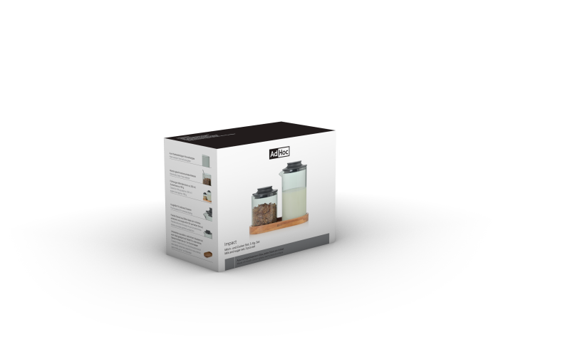 AdHoc Milch- und Zucker-Set Impact 3-tlg. in Geschenkbox