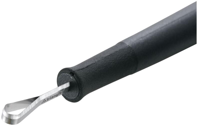 triangle Schlingenmesser L4 Schnitzmesser mit schwarzem Griff