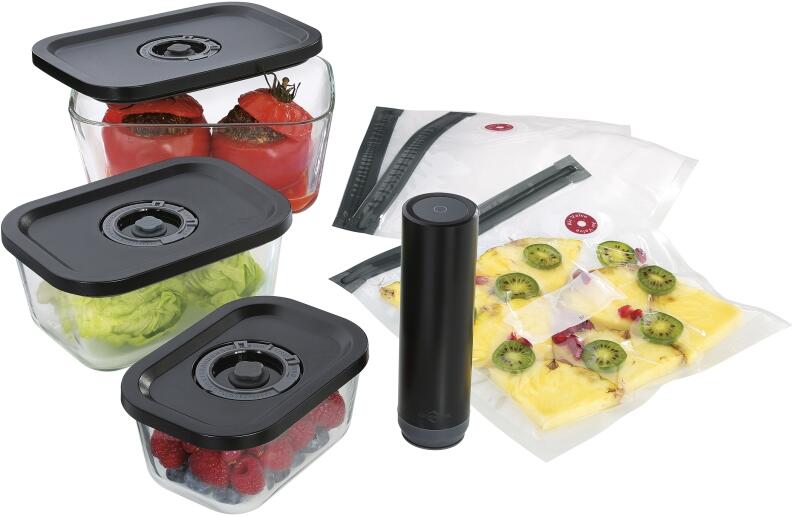 Küchenprofi Vakuumbox EASYFRESH 500 ml mit Vakuumierbeuteln Set