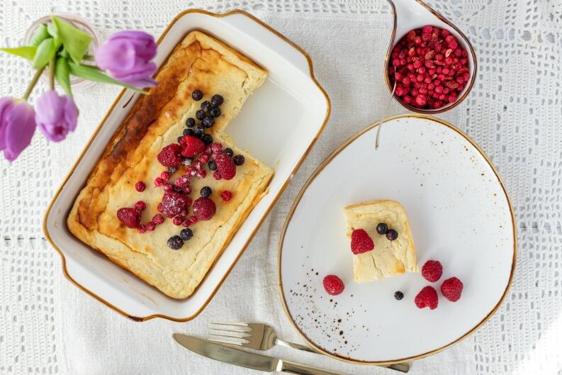 MÄSER Auflaufform-Set groß Pintar, 2-tlg. in weiß-braun