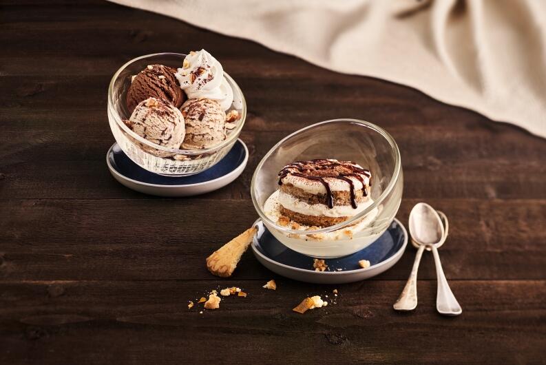 La Rochère Eisbecher BUBBLE in anthrazit, 6er Set