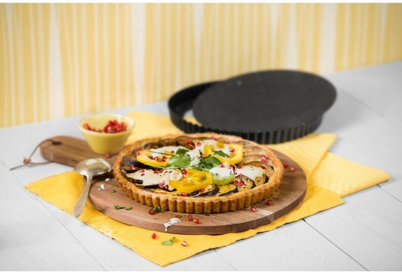 Kaiser Quicheform Classic mit Quiche, Antihaft Backform, geriffelter Rand