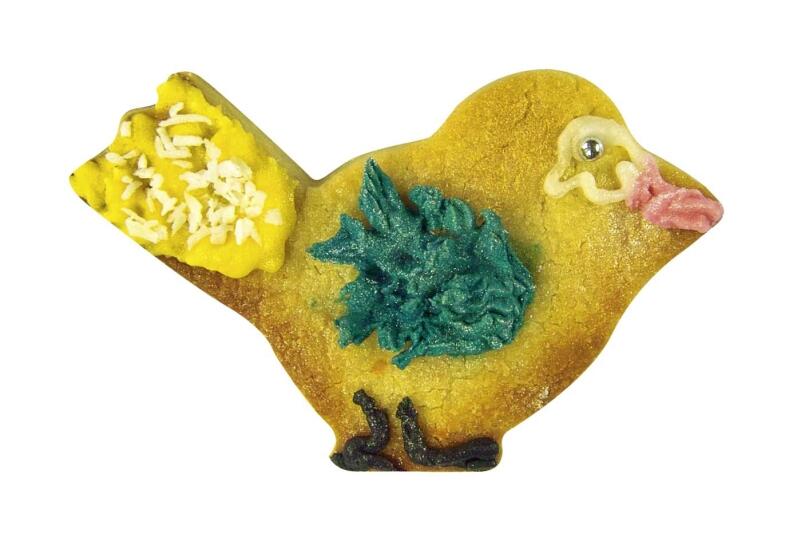 Städter Ausstechform Vogel 4 cm, Vogel-Keks dekoriert