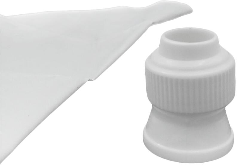 Städter Tülle Dekorations-Set 8-teilig mit Spritzbeuteladapter weiß