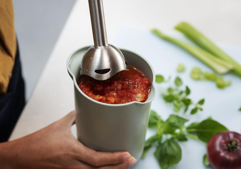 Mepal Rührbecher Chef it 1000 ml mit Deckel in coral