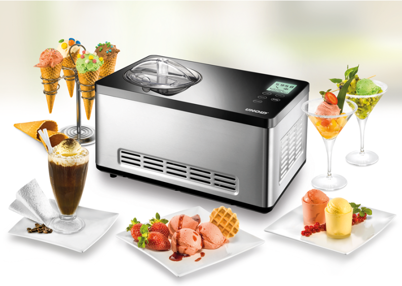 Unold Eismaschine Gusto, Eisbereiter für hausgemachtes Speiseeis