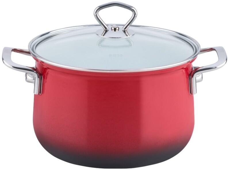 Riess Geschirr-Set aus Emaille, 3-tlg. in brombeer