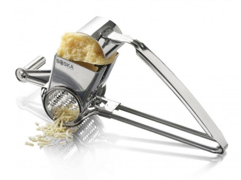 Boska Käsereibe Romano mit Kurbel für Parmesan und Hartkäse