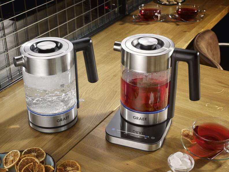 Graef Glaswasserkocher WK350 mit Temperatureinstellung & Teesieb