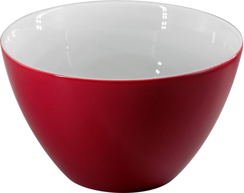 Eschenbach Porzellan Schüssel 21 cm kirsche rot-weiß