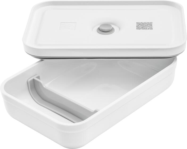 Zwilling Henckels Vakuum-Lunchbox Fresh & Save 1000 ml weiß-grau 2-in-1
