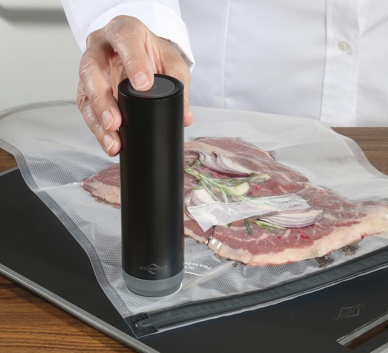 Küchenprofi Vakuumbox EASYFRESH 500 ml vakuumiert Fleisch im Beutel