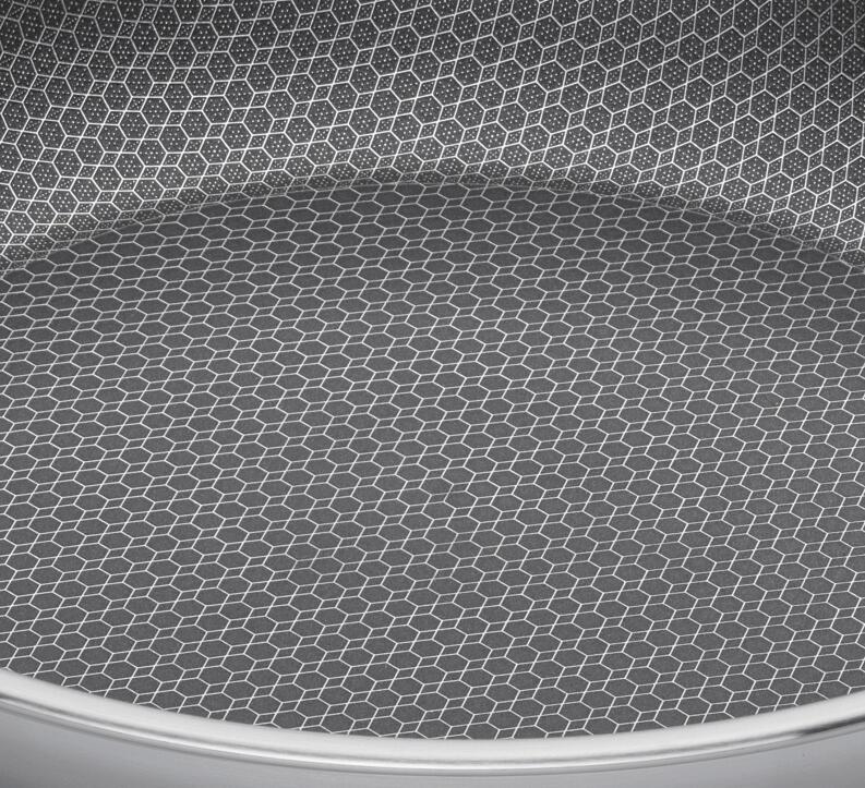Spring Vulcano Cut Resist Servierpfanne XL Wabenstruktur Antihaftboden
