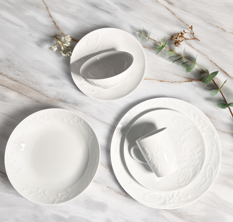 Pillivuyt Tasse Aqua 1900 glänzend