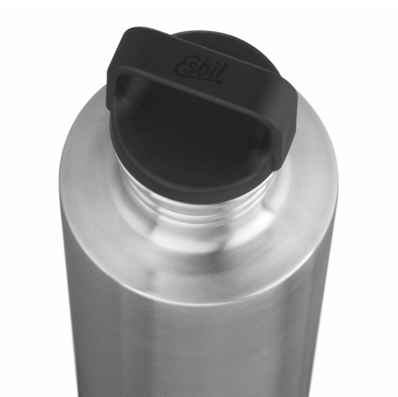 Esbit SCULPTOR Edelstahl Trinkflasche 750ml mit schwarzem Deckel