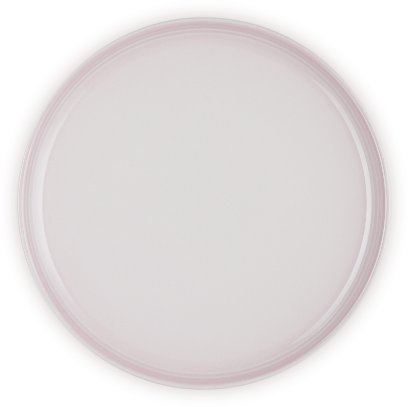 Le Creuset Frühstücksteller Coupe shell pink Keramik Teller rund