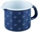 Riess Emaille Schnabeltopf dirndlblau Emaille-Kanne mit Ausguss