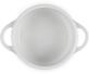 Le Creuset Mini Cocotte Holly weiß Keramikschale mit Griffen