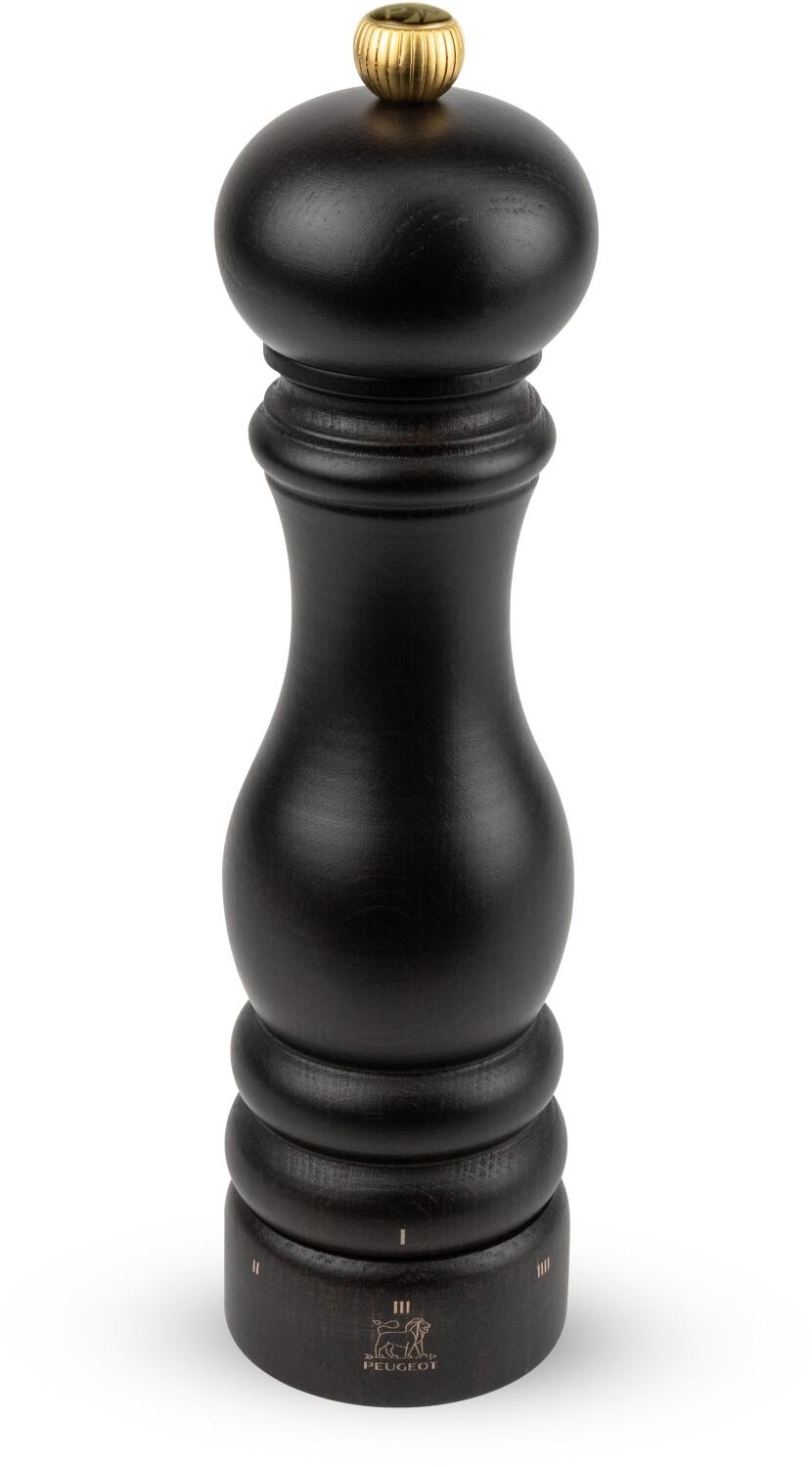 Peugeot Paris Pfeffermühle chocolat justierbarer Mahlgrad schwarz Holz